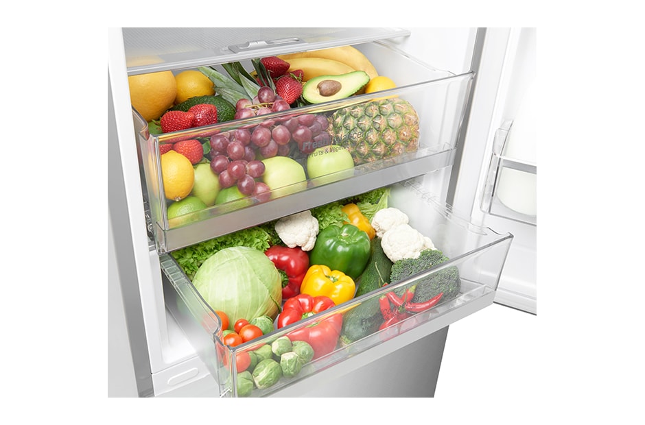 LG Hrubý objem 375 l | 178 kWh/rok | LG Lineárny invertorový kompresor | LG Total No Frost | Multi-Air Flow™ | NatureFRESH | Vonkajší LED displej | Smart Diagnosis™, GBB60SAYFE, thumbnail 7
